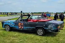 Dieser Opel Kapitän B wurde von seinem Dach befreit. (Jagel, Juni 2024)