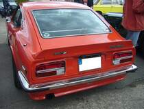 Heckansicht eines Datsun 240Z. 16. Oldtimer-Festival an der  Alten Dreherei  in Mülheim an der Ruhr am 15.06.2024.