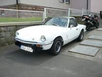 Triumph Spitfire ausgestellt anl. des Ortsjubil�ums von Mittelkalbach am 29.06.2009 
