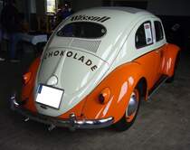 Heckansicht des VW Typ 1  Wissoll-Käfer  aus dem Jahr 1956. 16. Oldtimer-Festival an der  Alten Dreherei  in Mülheim an der Ruhr am 16.06.2024. 