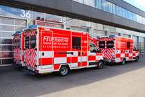 Nagelneue BF Frankfurt am Main MAN TGE RTW am 02.06.24 beim Tag der offenen Tür auf der Wache 1