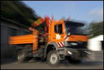 Experiment: Der ATEGO 1828  PALIFT  auf dem Platz der AM Ldenscheid. (06.07.2009) 

