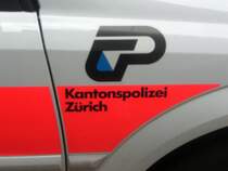 Das Logo der Kapo Zrich,auf einem Opel Vectra.