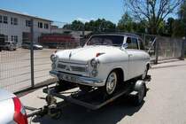 Ein Lloyd Alexander auf dem Anhnger zum Borgwardtreffen im Juli in Ampflwang