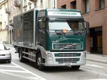 Volvo FH12 BE 303956 unterwegs in der Stadt Lugano am 13.05.2009