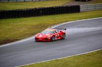 Ein Ferrari F 430 von AF Corse beim warm-up in der Motorsportarena Oschersleben am 21.06.09.