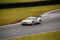 Der Aston Martin V8 Vantage vom franzsischem Rennstall Hexis Racing beim warm-up in der Motorsportarena Oschersleben, 21.06.09.