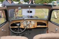 DKW F 7 Meisterklasse,Cockpit, steht am 29.06.2009 in 76689 Karlsdorf-Neuthard zur Oldtimerausstellung
