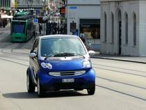 Smart  BL 103349 unterwegs in der Stadt Basel am 28.06.2009