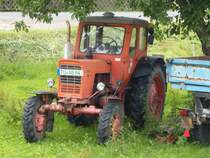 Nach meinem Besuch bei der D�llnitzbahn am 23.06.2009 konnte ich noch dieses Foto von einem recht gut erhaltenen MTS 52 in Schweta machen. Zu meiner Freude, denn vor Jahren fuhr ich selbst so einen Traktor.