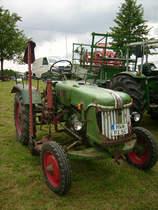 Dieser G�ldner hat bestimmt schon bessere Zeiten gesehen. Er war beim Landwirtschaftsfest in M�hlau zu sehen