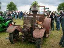 Diese 45PS Lanz Eilbulldog im unrestaurierten Fundzustand war beim Landwirtschaftsfest in M�hlau zu sehen