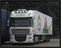 DAF XF105.460SCC  SuperSpaceCab  von CLAUS Frischgefl�gel aus Westerstede
