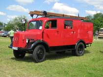 MB LLG-LF8, Baujahr um 1940 ???, leichtes L�schgruppenfahrzeug mit hinten eingeschobener TS 8-Pumpe. Das Feuerwehrfahrzeug kam aus Berlin, Paaren/Brandenburg 01.06.2009