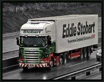 BRITANIA Colorkey: SCANIA TOPLINE R420  Fiona Helen  der EDDIE STOBART Temprature Controlled Distribution aus Gro�britannien ist vermutlich auf dem Heimweg.