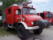 UNIMOG (LLF-A) der FF-St.Marienkirchen/Polsenz anl�sslich des Feuerwehr-Landeswettbewerbes2009 in Ried i.I.; 090710