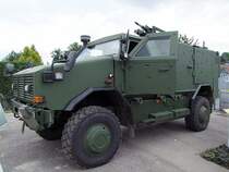  DINGO2  das AC-Aufkl�rungs-Allschutztransportfahrzeug wird anl�sslich des Feuerwehr-Landeswettbewerb2009 in Ried i.I. den interessiertem Publikum vorgestellt; 090711