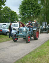 Eicher Schlepper bei der Rundfahrt zum Landwirtschaftsfest in M�hlau