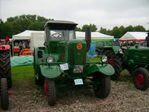 Dieser 60PS Halbdiesel Lanz Bulldog war im AGRA Park Markkleeberg zum Bulldogtreffen zu sehen