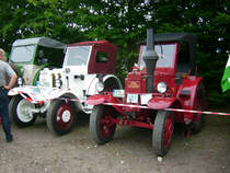 Diese beiden lanz Bulldog waren beim Bulldog treffen im AGRA Park Markkleeberg zu sehen