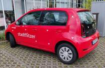 =VW UP als Stadtflitzer von Karlsruhe, 07-2024