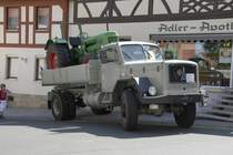 Magirus Deutz 239-19 steht mit Ladung bei den Fladungen Classics 2009