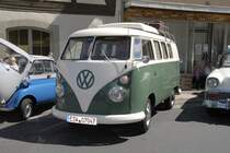 VW T1 steht startbereit f�r die gro�e Urlaubstour. Gesehen bei den Fladungen Classics 2009