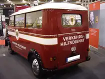 Heckansicht eines DKW Schnell-Laster  Bus  3=6 aus dem Jahr 1955. Essen Motor Show am 04.12.2024.
