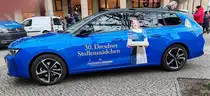 =Opel Astra als Dienstfahrzeug der 30. Dresdner Stollenkönigin, 12-2024