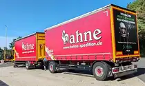 =MAN-Hängerzug der Spedition HAHNE, 08-2024