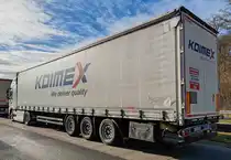=Volvo FH von KOIMEX rastet im Dezember 2024 an der A 4