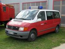Transporter MB 110 CDI der FEUERWEHR aus dem Landkreis Nordwestmecklenburg, Meetzen 17.08.2008