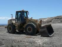 01.07.09,CAT-Radlader 950G an der Costa Calma auf Fuerteventura.
