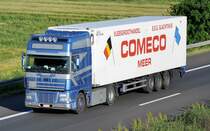 DAF XF, Spedition  Speltincx  aus Belgien, auf der A 61 Richtung Heimat, 29.05.2009