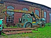 betagter Demag-Kran in Darmstadt-Kranichstein