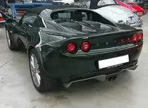 Heckansicht eines Lotus Elise Series 3 aus dem Jahr 2015. Classic Remise Düsseldorf am 11.01.2025.