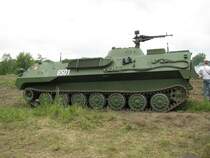 F�hrungsstelle auf Basis MT-LBu, Nr. 6501 der NVA beim 11. Perleberger Oldtimer- und Milit�rfahrzeugtreffen, Flugplatz Perleberg 12.07.2009