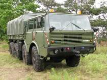 Lkw TATRA 813 der NVA aus dem Landkreis Stendal beim 11. Perleberger Oldtimer- und Milit�rfahrzeugtreffen, Flugplatz Perleberg 12.07.2009