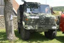 Unimog 1200 in Natooliv bei den Fladungen Classics 2009