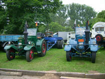 Diese beiden Eilbulldogs geh�hren zu den Lanzfreunden Preu�en. Zu sehen waren sie aber im AGRA Park Markkleeberg zum Gr��ten Bulldogtreffen Mitteldeutschlands