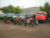 RS01/40Pionier, Same und ITM 533 standen in vorderster reihe am Samstagabend zum Bulldogtreffen im AGRA Park Markkleeberg