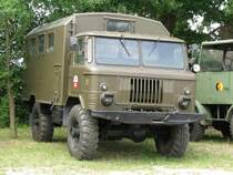 Lkw GAZ 66 A -Funkkoffer- der Sowjetarmee beim Museumsfest des Blaulichtmuseums in Beuster 22.07.2009