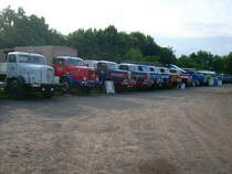 Dieses Bild der verschiedenen H6 Typen bot sich den Besuchern beim Bulldogtreffen im AGRA Park Markkleeberg