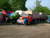 Weitere Fahrzeugwe der Fa. Poller der Praga V3A und ein Garant K30 im AGRA Park Markkleeberg.