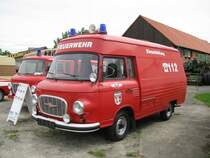 Krankenwagen Barkas B 1000 (SMH-3) der FEUERWEHR aus dem kreis Salzwedel beim Museumsfest des Blaulichtmuseums in Beuster 22.07.2009