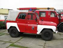 Gelndewagen UAZ 469 A des Brand-, Katastrophenschutz und Rettungswesen des Landkreises Stendal beim Museumsfest des Blaulichtmuseums in Beuster 22.07.2009