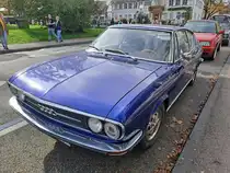 Audi 100 Coupé S von 1973 am 20.10.2024 beim Filderkrautfest