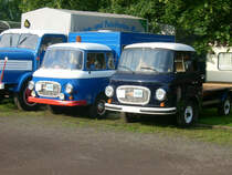 Barkas B1000 koffer und Pritsche beim Bulldogtreffen in Markkleeberg