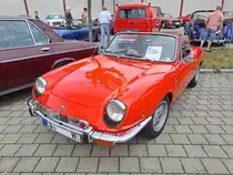 Fiat 850 Sport Spider von 1998 (zumindest laut Datenblatt, was dem H-Kennzeichen widerspricht) am 08.09.2024 beim Oldtimertreffen am alten Neckar