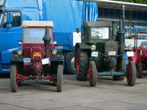 Diese beiden Lanz Bulldog waren auch beim Bulldogtreffen im AGRA Park zu besichtigen